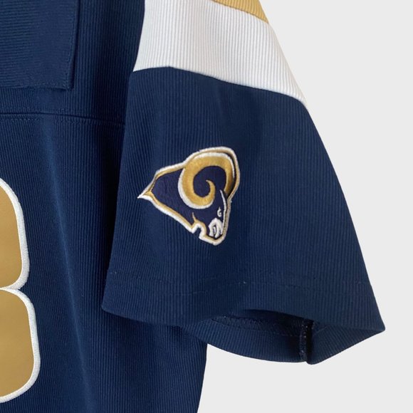 Vintage NFL Reebok St. Louis Rams Jersey Youth Large Marshall Faulk #28 Football - Picture 7 of 13